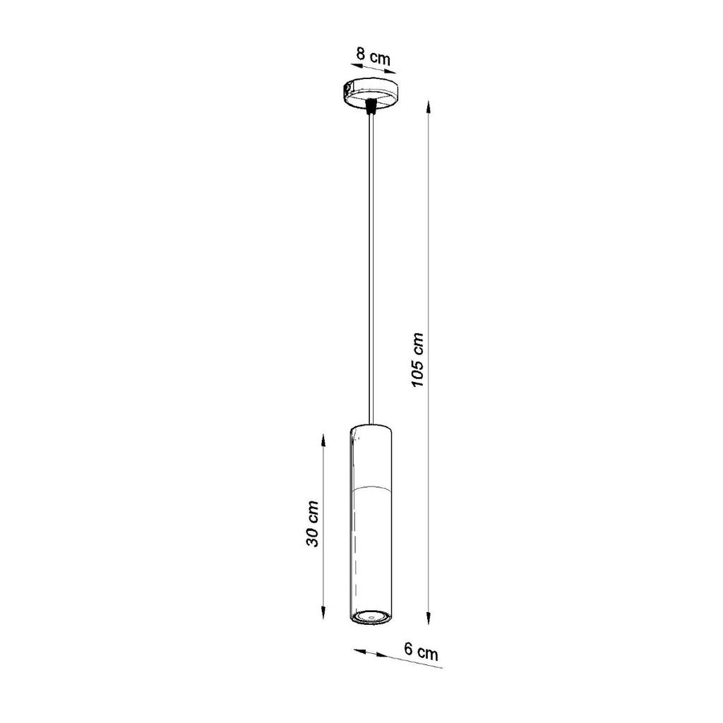 Lampa Wisząca Bloko 1 Gu10 Naturalne Drewno Wood Lumilo 06.183.32