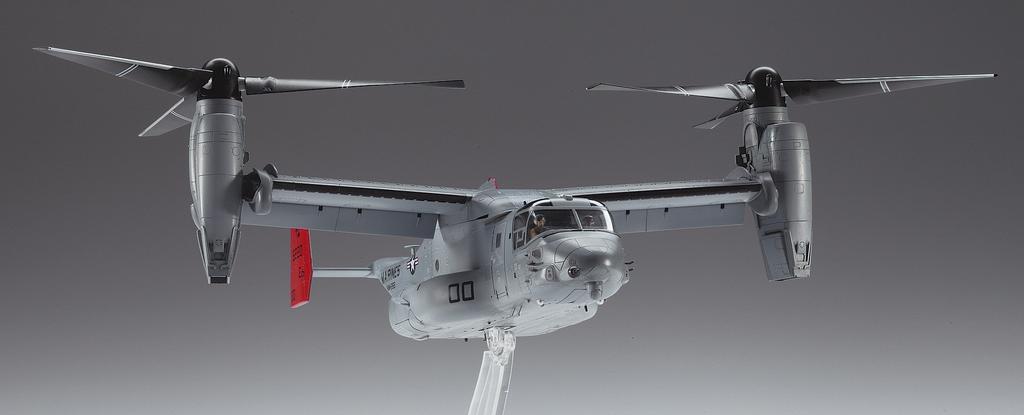 Hasegawa Scale US Marine Corps Tiltrotor Transport Aircraft Osprey Plastic Model E41 1/72 MV-22B