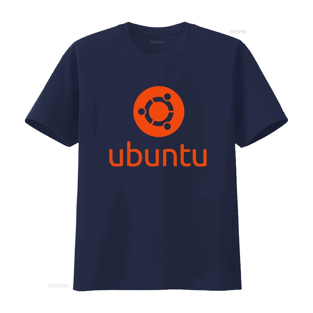 Linux Liebhaber T-Shirt Orange Ubuntu Slogan Und Logo Open Source Betriebssystem T-Shirt Vintage Lässig Vielseitig Streetwear Atmungsaktiv