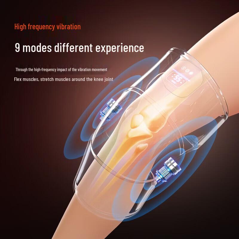 Aux Full-Wrap Moxa Heated Knee Massager with Vibration CN plug (adapter included)
