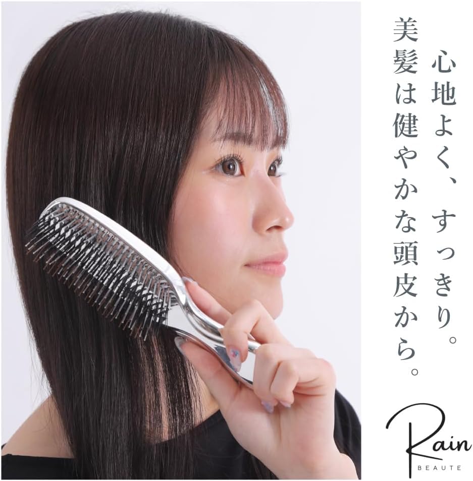 Pennello Umidificante per Cuoio Capelluto Rainbeaute Vincitore di Premi per la Bellezza Set Pennello Liscio per Shampoo per Capelli e Cuoio Capelluto con Supporto [Prodotto 2025] - Pennello, Pennello, Pennello, 2-vie,