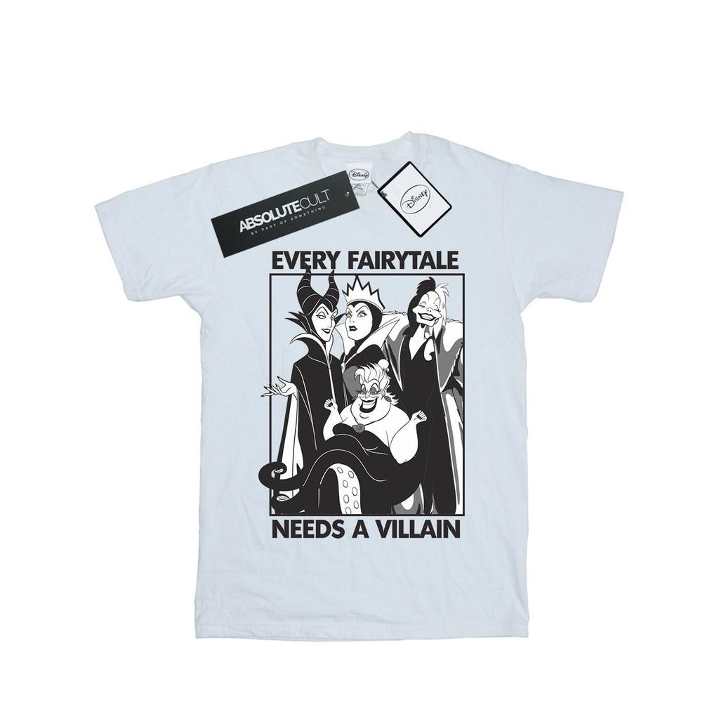 Disney Mens Every Fairy Tale Needs A Villain Cotton T-Shirt