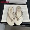 Fashion Summer Beach Female Flats Flip Flops Slides Slippers Shoes For Women Outdoor Fashion Round Toe Ladies Flats Slippers Shoes