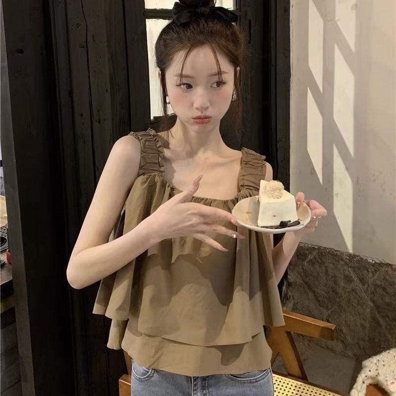 Women's Summer Loose-Fit Mori Style Camisole - Sweet & Spicy Design