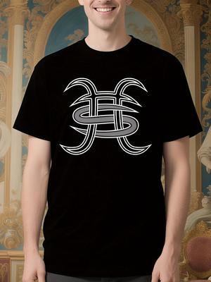 Heroes Del Silencio E Bunbury Logo Tshirt - Black with Wh...