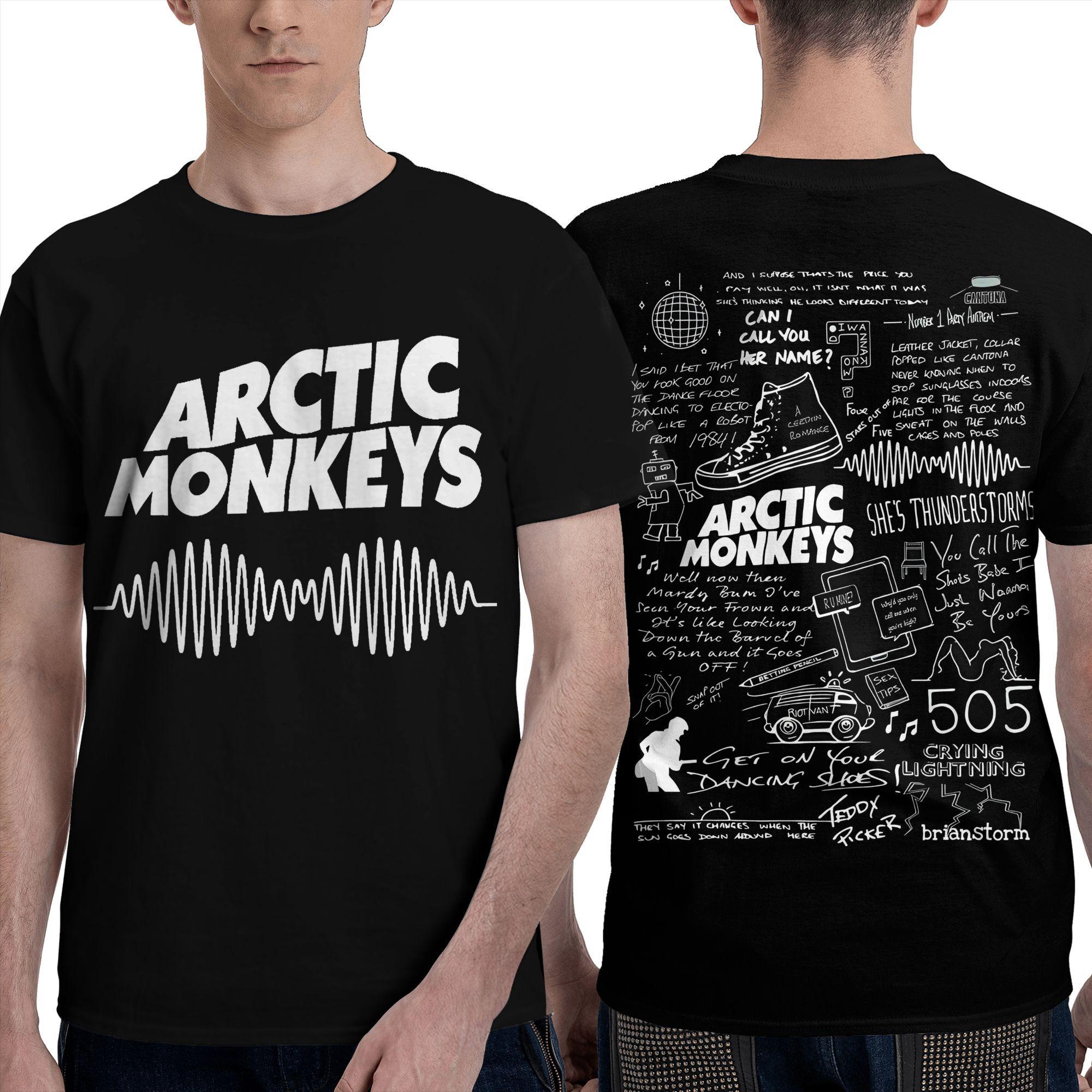 

Arctic Monkeys Men s T Shirt Hip Hop Funny Tees Short Sleeve Round Collar T-Shirt Pure Cotton Plus Size Clothing M