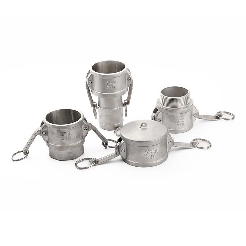 Snap-on Type D Stainless Steel Female Quick Connector with Internal Thread