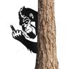 Garden Gorilla Statue Heavy Duty Metal Yard Art