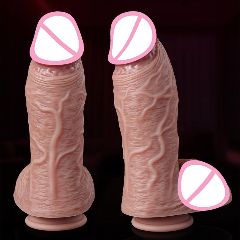 Super Thick Realistic Skin Dildos for Anal Huge Sex Toys Silicone Woman Vagina Adult Masturbator Cock Gay Big Dick Butt plug 18+