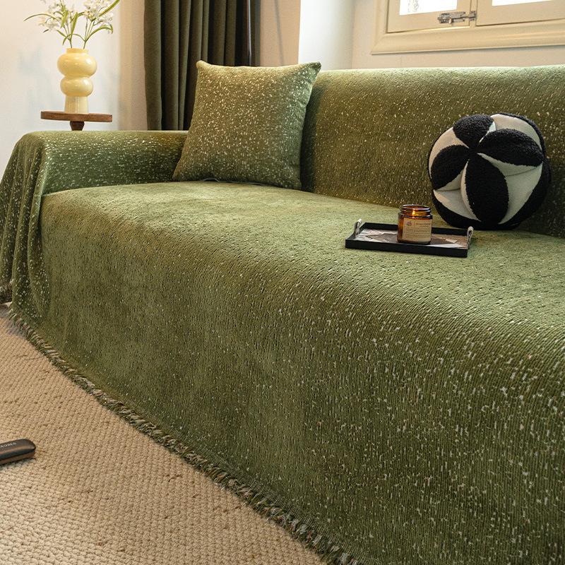 

Ткань чехла для дивана класса люкс универсальна для всех сезонов, новое диванное покрывало 2025 года, цельный чехол на весь диван 45 * 45cm pillow cover