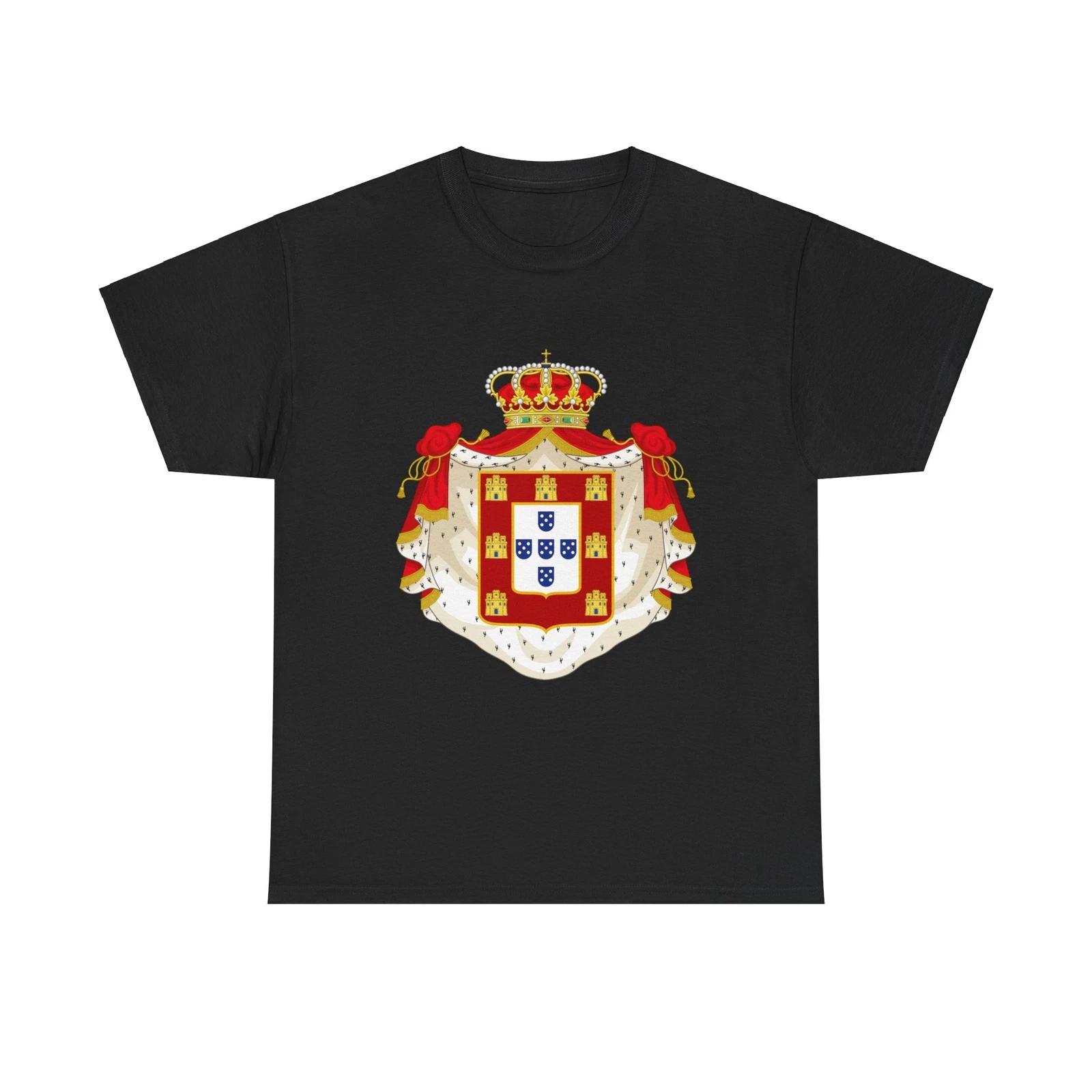 Royal Coat of Arms of Portugal with Mantle - T-Shirt XXXXL