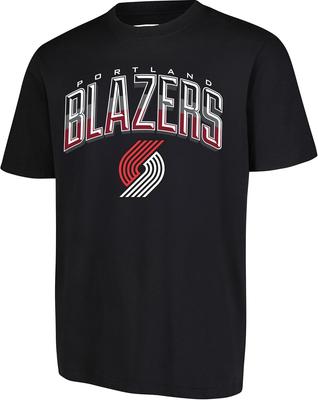 Męska koszulka NBA Portland Trail Blazers z łukowym logo Plexi, krótki rękaw, rozmiar L, czarna