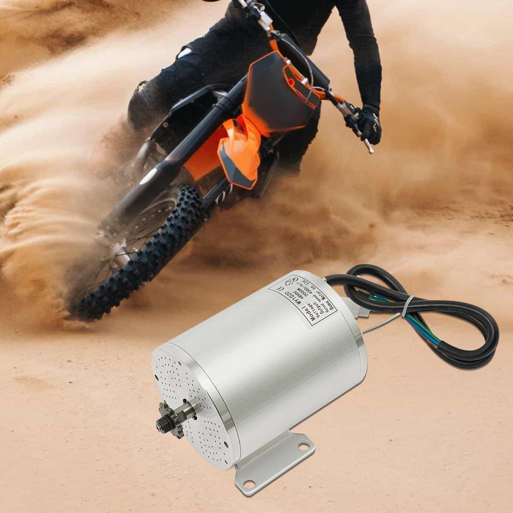 High-Performance 48V 2000W Brushless Gear Motor Kit, 4300 RPM With Motor & Controller & Drive Chain, For Electric Scooter Bike