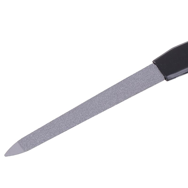 1 τεμ. από ανοξείδωτο ατσάλι Γυναικεία λίμα νυχιών διπλής όψης Εργαλείο μανικιούρ πεντικιούρ νυχιών