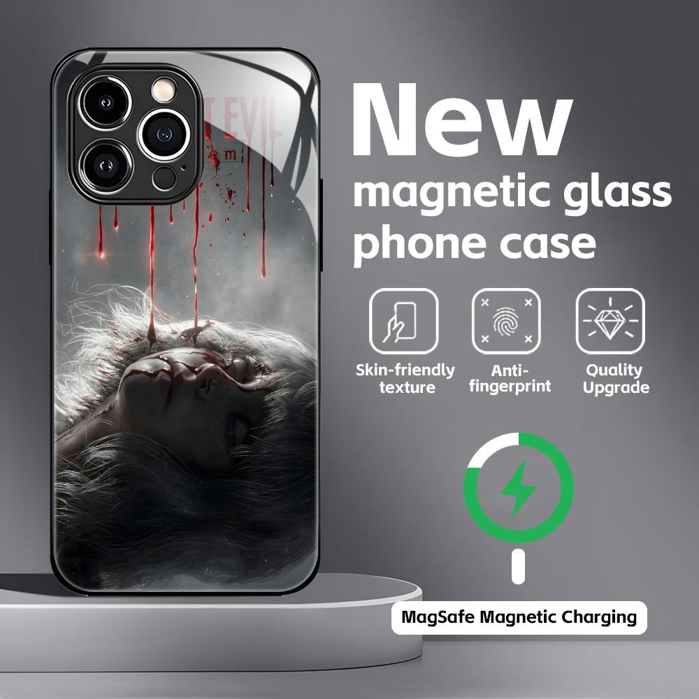 Resident Evil 9 Phone Case For iPhone17 16 15 14 13 12 11 X XR XS 8 Plus Mini Pro Max Glass Magnetic Case
