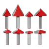 Accuracy Ground Carbides 3D Carving Bit V Shape D Shape Wood Sculpting Tool For Wood Plastic Material Removal