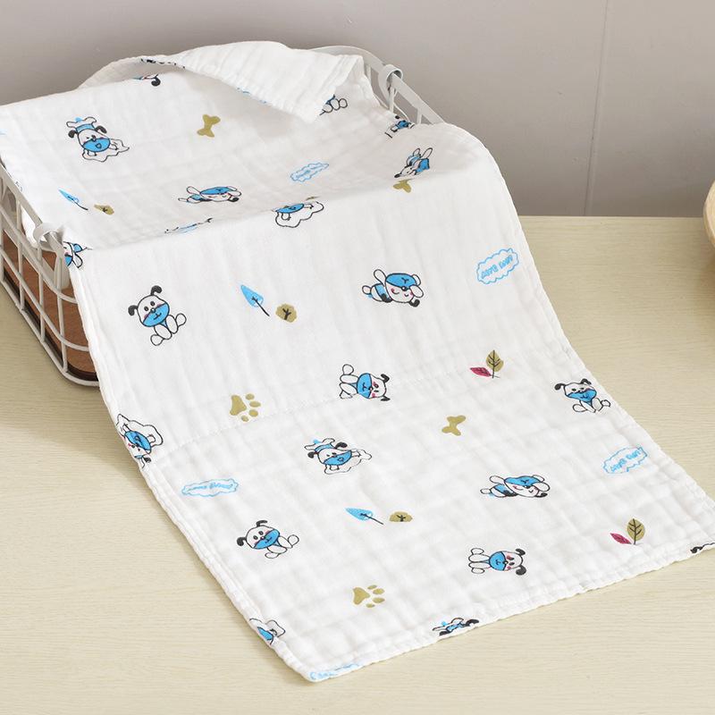 Six-Layer 35x75cm Pure Cotton Gauze Towel for Infants, Children, Adults, Sports, and Bath