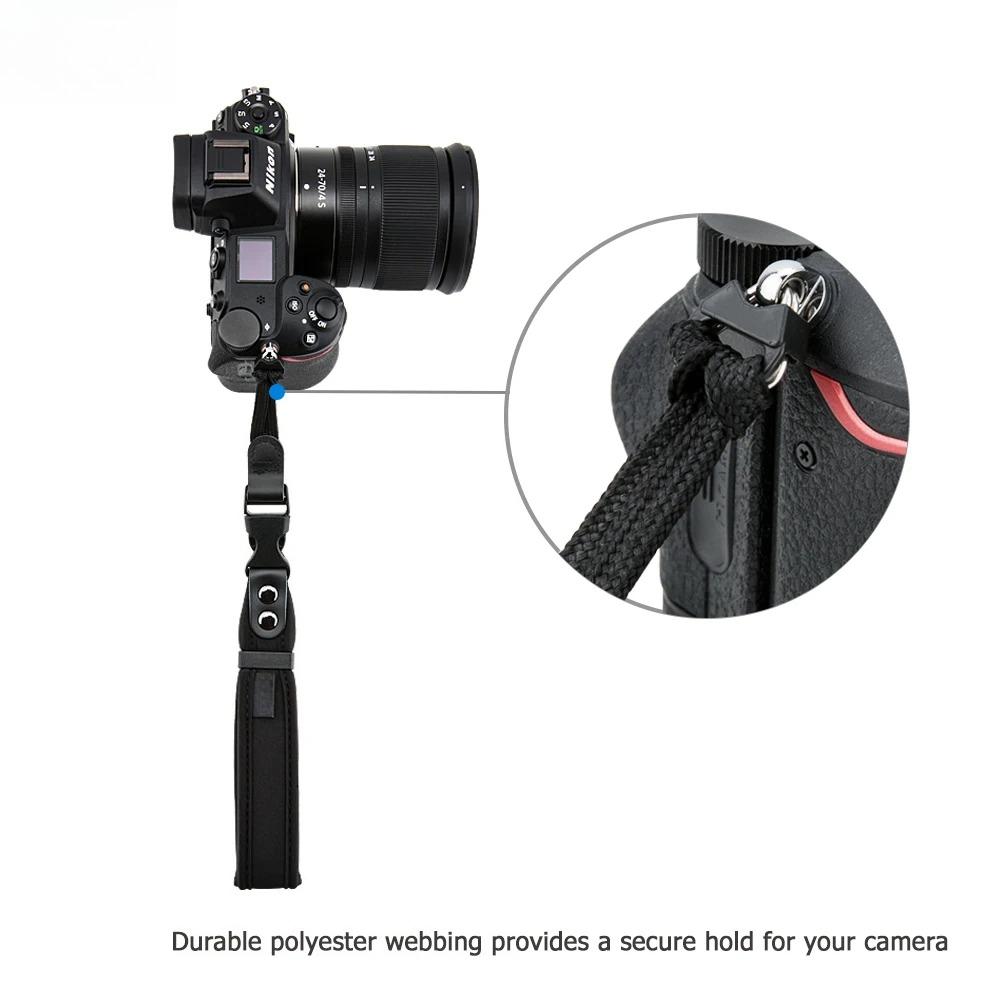 Quick Release Neoprene Wrist Strap - Adjustable Camera Hand Strap for Sony A7M5/A7V Canon Nikon Fujifilm Olympus