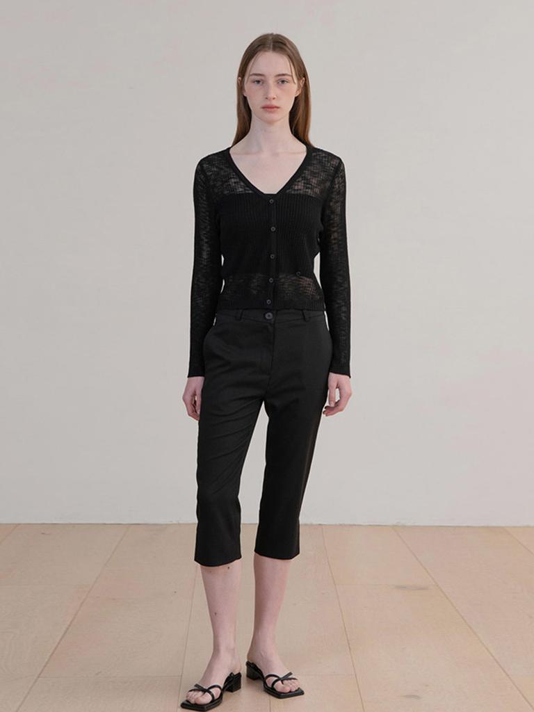 OVEOF Summer Two-Way Cardigan_Black