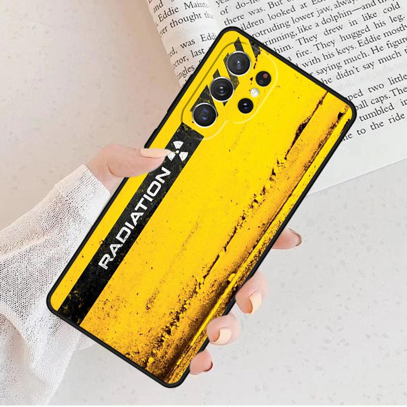 Nuclear Radiation Emblem Phone Case For Samsung Galaxy S25 S23 S30 S8 S21 S20 FE S24 S22 Note 10 20 S8 Plus lite Ultra