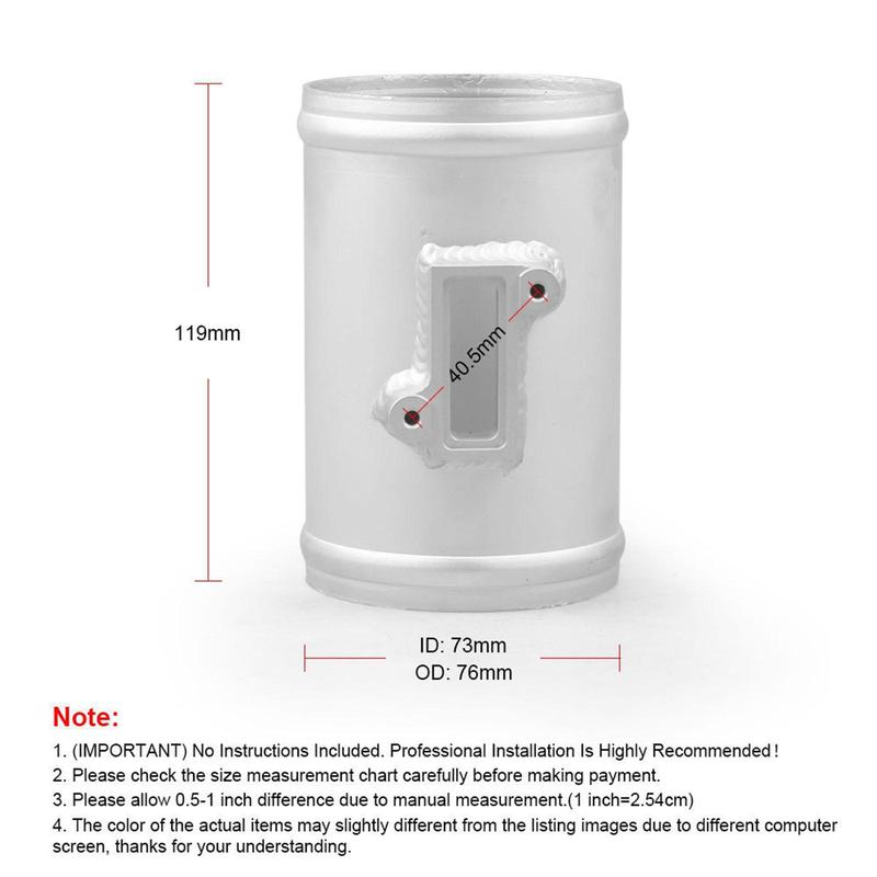 Maf Air Flow Sensor Adapter Tube Accessories Replacement Aluminum Alloy 76mm Air Flow Sensor Mount Adapter Universal