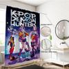1 Stück K-Pop Dämonenjäger Bedruckter Wasserdichter Duschvorhang Mehrere Größen Sichtschutz Hängevorhang mit 12 Haken Einfache Installation