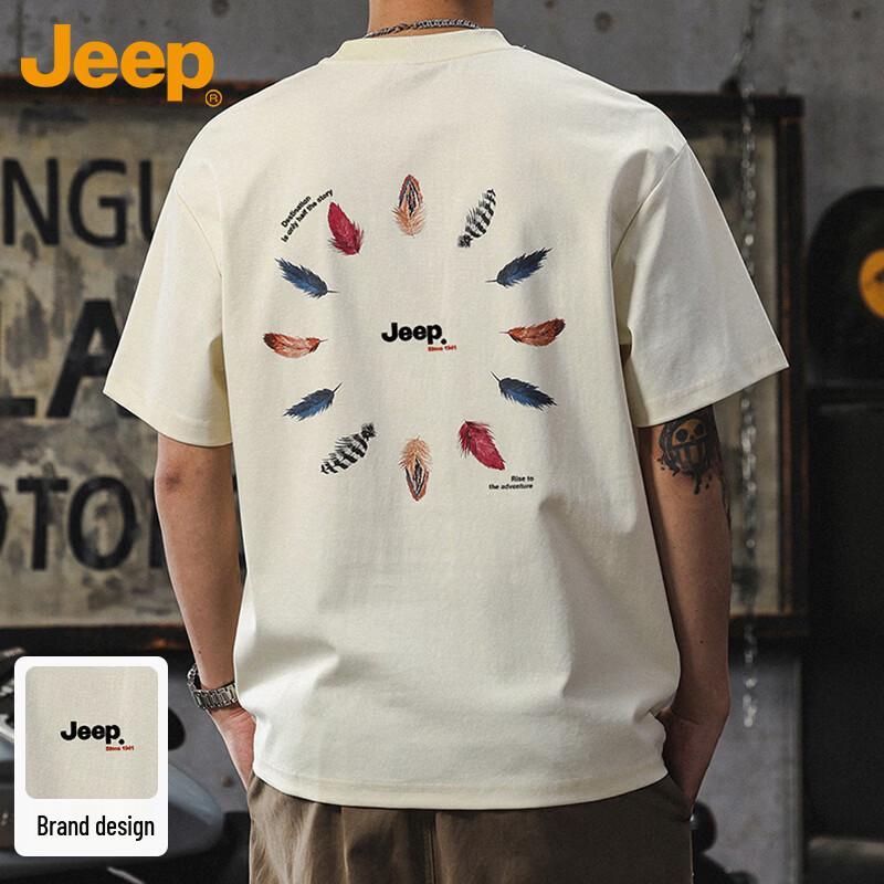 JEEP Men s Short Sleeve Casual Print T-Shirt 3XL