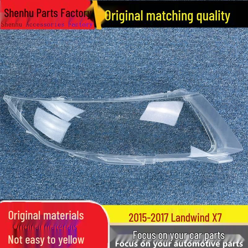 Landwind X7 2015-2017 Front Headlight Cover: Transparent Lampshade Housing Standard Driver s Side Without Adhesive
