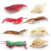 Underwater Animal Pvc Pipi Shrimp And Crab Sculptures Pack With Lifelike Marine Creatures For Aquarium Display