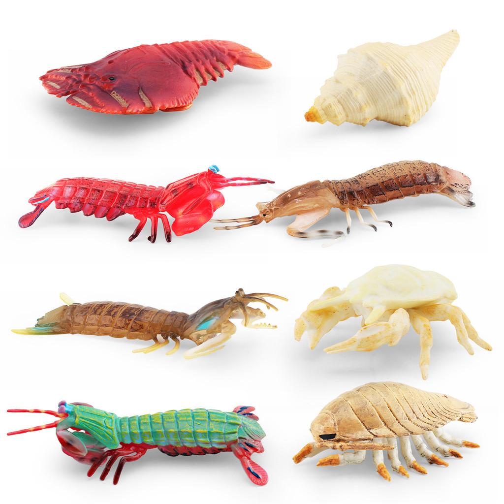 Underwater Animal Pvc Pipi Shrimp And Crab Sculptures Pack With Lifelike Marine Creatures For Aquarium Display