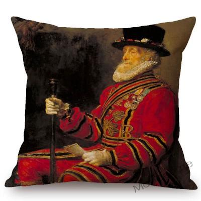 Famous Painting John Everett Millais The Blind Girl Ophelia Victoria Era Art Throw Pillow Case Pre-Raphaelite Sofa Cushion Cover