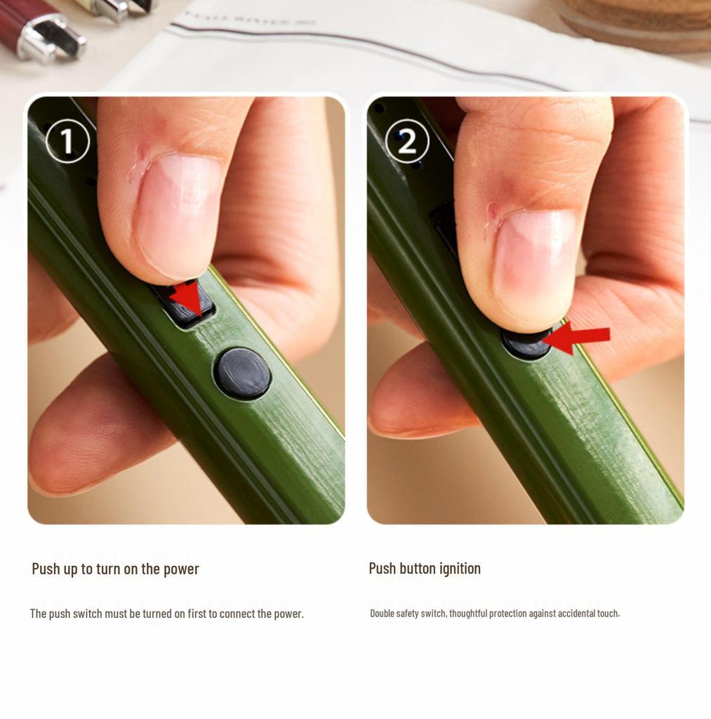 Aroma Candle Electronic Rechargeable Long-Handle Lighter with Type-C Ignition Stick
