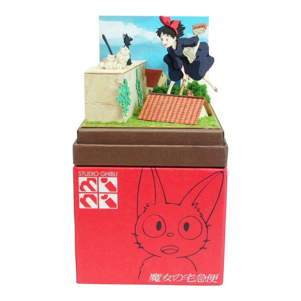 Sankei Studio Ghibli Mini Delivery Service Kiki and Family Paper Craft Kiki's Jiji's MP07-125