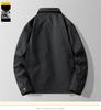 Herren Schwarze Lässige Revers Daunenjacke - Winter Kältebeständig, Warm, Lockere Passform