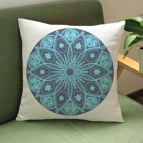 Bohemia Mandala Florals Style Home Decoration Throw Pillow Case Vintage Kilim Pattern Print Car Sofa Cushion Cover Cojines