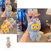 Rabbit Elephant Hat Bear Plush Keychain With Soft Fabric And Adorable Face For Bag Charm And Gift
