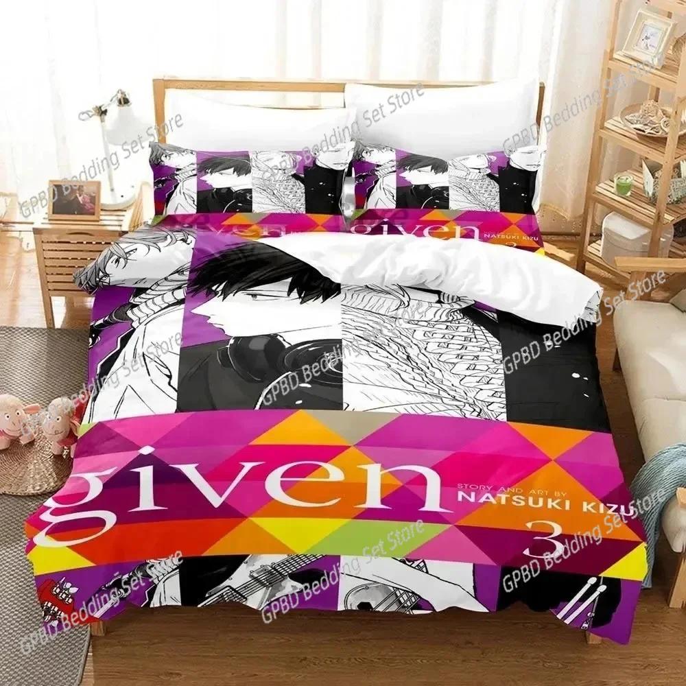 3D Print Anime Given Bedding Set For Bedroom Soft Modern Bedspreads Comefortable Kids Duvet Cover Quilt Cover And Pillowcase