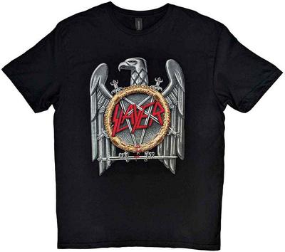 Slayer Silver Eagle Band Logo T Shirt