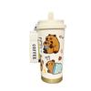 Large Capacity Cartoon Thermal Cup Leakproof Capybara Coffee Mug  Students