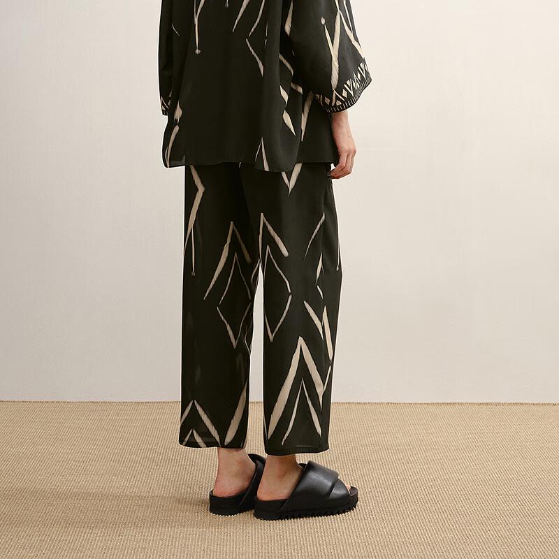 Less 2025 Autumn Mulberry Silk Blend Casual Pants