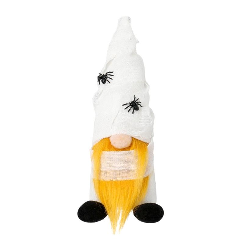 Witch Bat Facelesses Old Man Doll for Home Decoration Stylish Halloween Theme Accessories Festives Party Ornament
