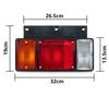 Car Rear Bumper Tail Light Brake Stop Reverse Lamp Taillight Taillamp For Isuzu NPR ELF NKR NHR NLR 1987-2022 Truck