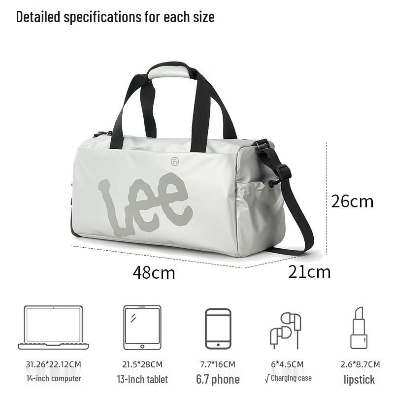 Lee Large Capacity Travel & Gym Bag with Dry/Wet Separation