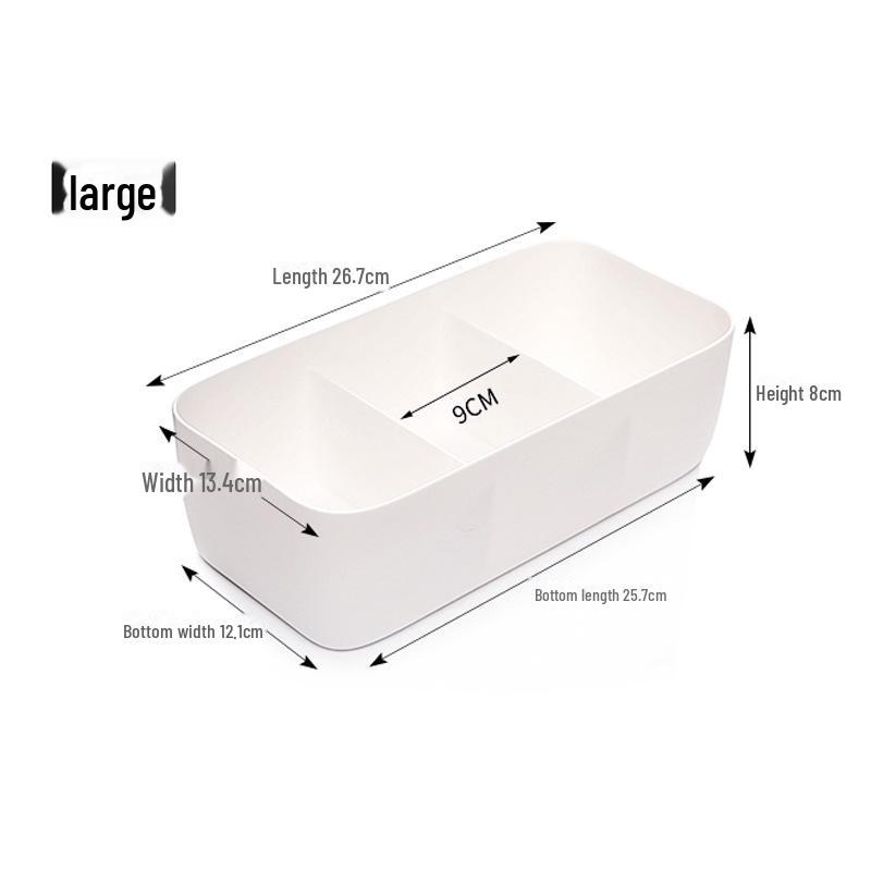 Boîte de Rangement en Plastique à Compartiments pour Sous-Vêtements pour Dortoirs et Maisons