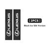 For Lexus 1/2pcs Ice Silk Car Styling Emblem Leather Seat Belt Cover Accessories CT ES GS NX IS250 CT200h IS300h ES300h ERX400h FX6