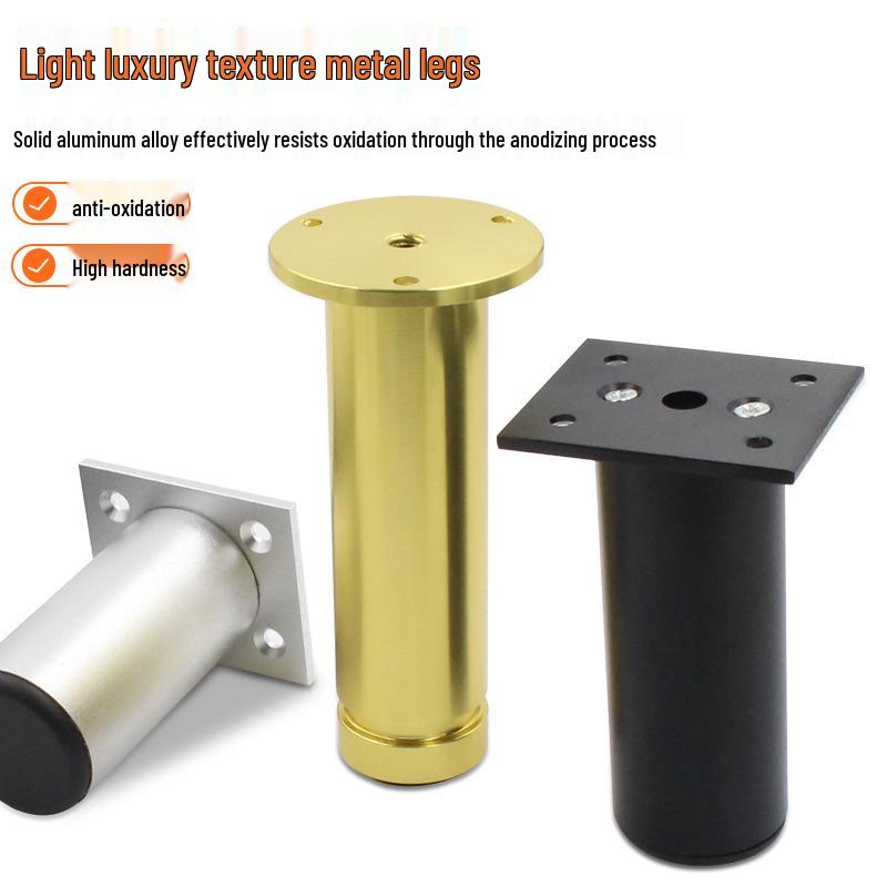 Heavy-Duty Adjustable Aluminum Alloy Furniture Legs for Cabinets, Sofas, TV Stands, and Bathrooms
