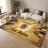 Custom Rug Boston Bruins Pattern Print Name Text Soft Non‑Slip Floor Carpet for Home Indoor Decoration