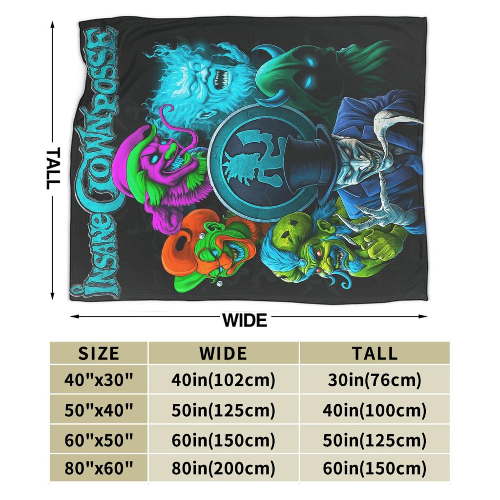 Insane Clown Posse Band Plush Blanket Kids Adult Flannel Throw Blanket For Outdoor Warm Soft Design Quality Bedspread Birthday