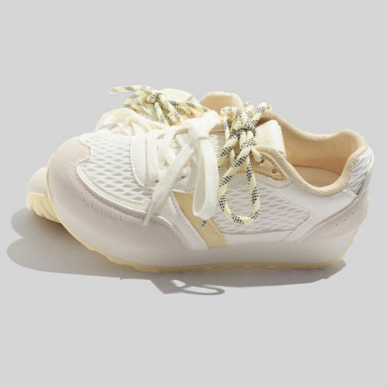 Lehké boty na silné podrážce Forrest Gump Módní sportovní obuv Síťovaná ležérní dámská obuv Univerzální bílé boty