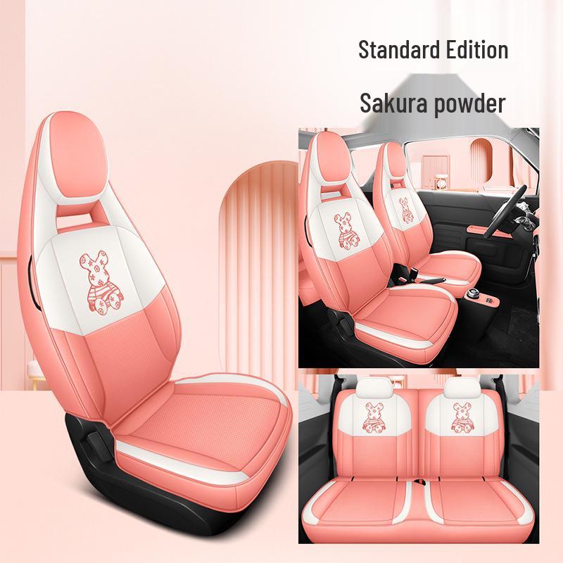 Panda MINI Car Seat Cover: Cartoon Full-Coverage Seat Cushion